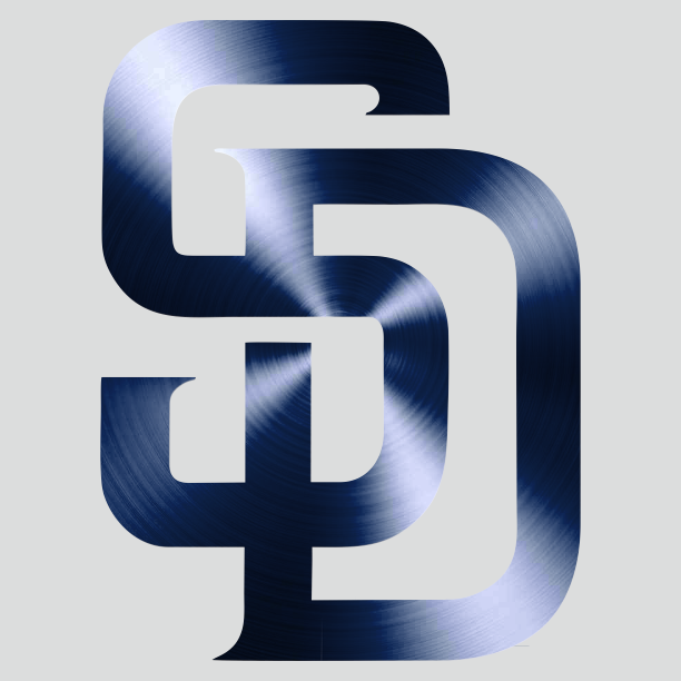 San Diego Padres Stainless steel logo iron on paper